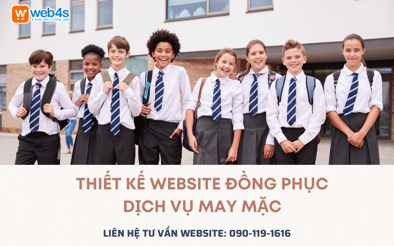 Thiết kế website đồng phục, dịch vụ may mặc